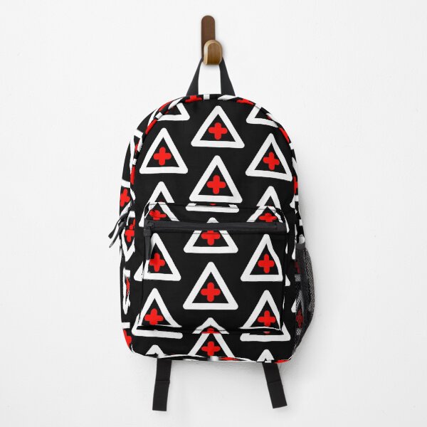 Item preview, white red triangle plus designed and sold by Citizen of  Trash.