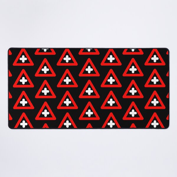 Item preview, red white triangle plus designed and sold by Citizen of  Trash.