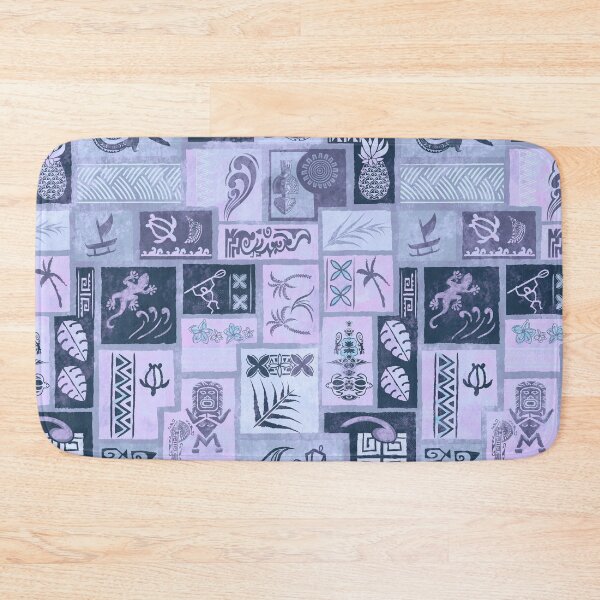 Item preview,  Samoan - Hawaiian Vintage Blue Painted Tapa Tribal Patchwork 2061 designed and sold by sunnthreads.