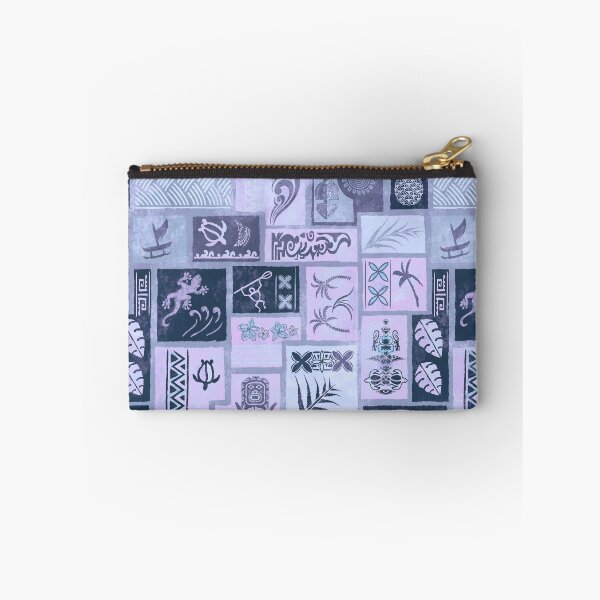 Item preview,  Samoan - Hawaiian Vintage Blue Painted Tapa Tribal Patchwork 2061 designed and sold by sunnthreads.