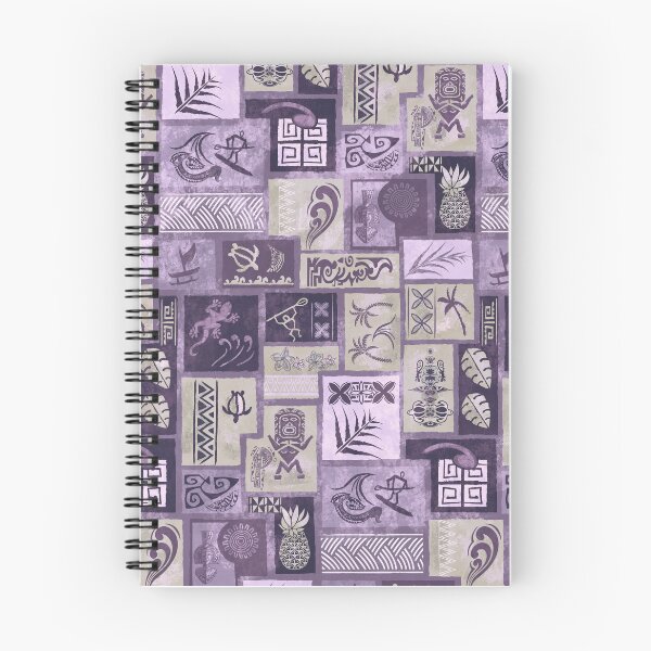 Item preview, Samoan - Hawaiian Vintage Faded Purple Painted Tapa Tribal Patchwork 2058 designed and sold by sunnthreads.