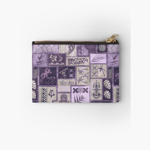 Item preview, Samoan - Hawaiian Vintage Faded Purple Painted Tapa Tribal Patchwork 2058 designed and sold by sunnthreads.