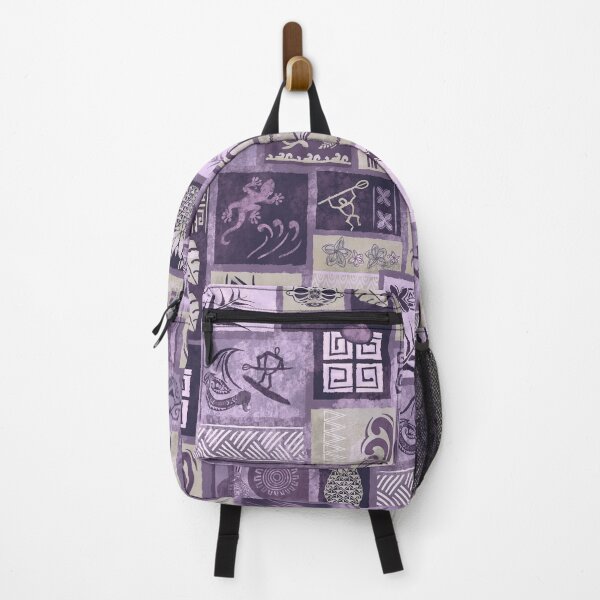 Item preview, Samoan - Hawaiian Vintage Faded Purple Painted Tapa Tribal Patchwork 2058 designed and sold by sunnthreads.