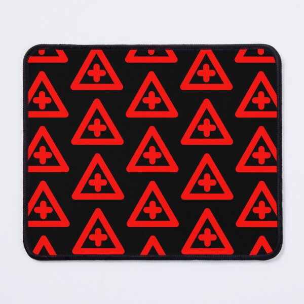 Item preview, red triangle plus designed and sold by Citizen of  Trash.