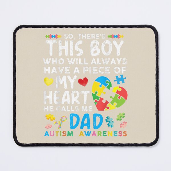 Item preview, There's This Boy He Calls Me Dad Autism Awareness Father designed and sold by VerityKingStore.