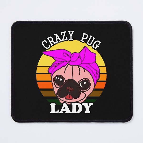 Item preview, Crazy Pug Lady Vintage designed and sold by Pugstuff.
