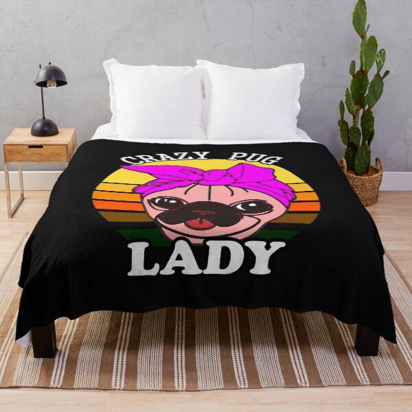 Item preview, Crazy Pug Lady Vintage designed and sold by Pugstuff.