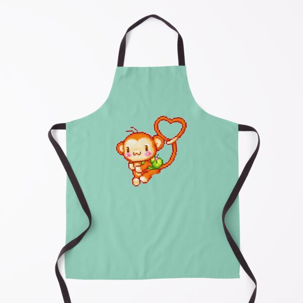 Item preview, Heart Pixel Monkey designed and sold by emiface.