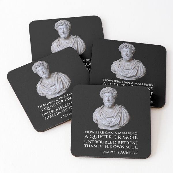 Item preview, Nowhere can a man find a quieter or more untroubled retreat than in his own soul. - Marcus Aurelius designed and sold by Styrman.