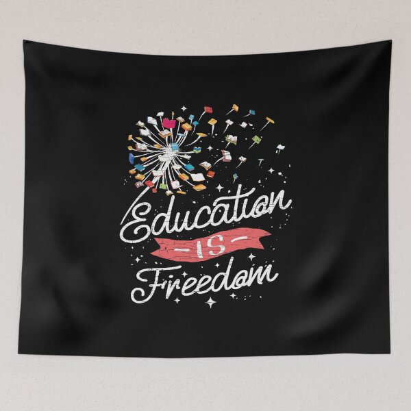 Item preview, Education Is Freedom Reading Teacher Books Literature designed and sold by Shirtcaesar.