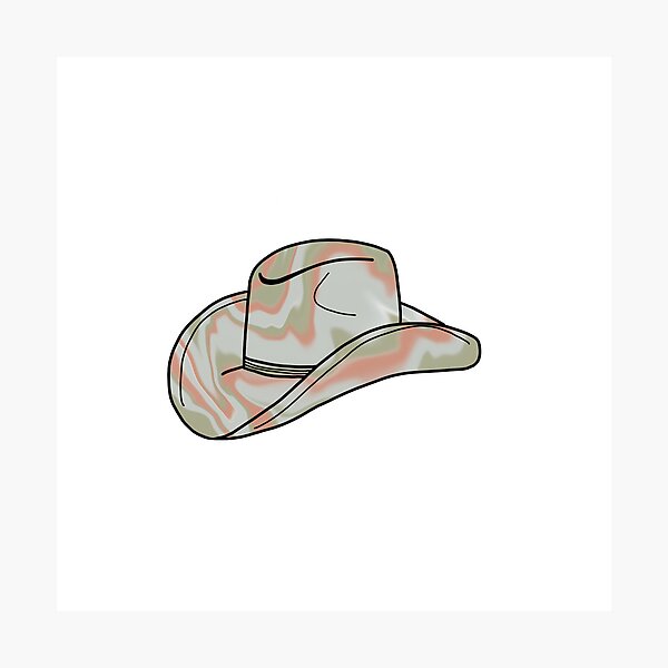 Aperçu de l'œuvre Chapeau de cowboy tie-dye créée et vendue par Dani Laible.