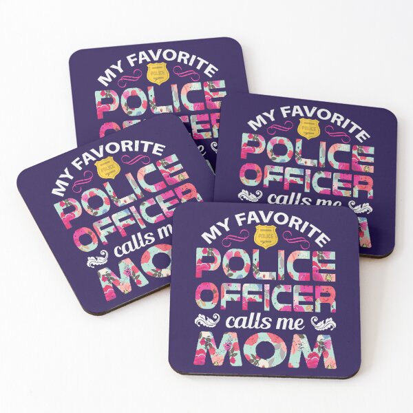 Item preview, Police Mom~My Favorite Police Officer Calls Me Mom (Floral) designed and sold by FairydustGifts.