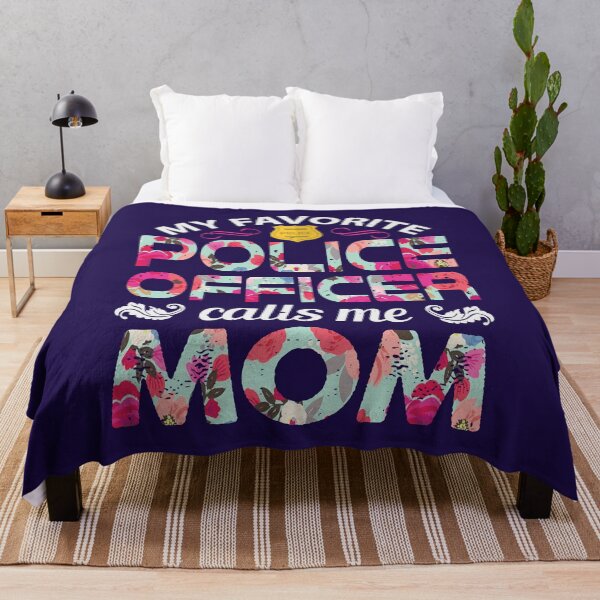 Item preview, Police Mom~My Favorite Police Officer Calls Me Mom (Floral) designed and sold by FairydustGifts.