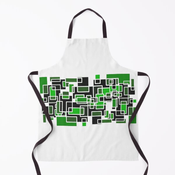 Item preview, Oblong forms - greens on white designed and sold by MoMoJaJa.