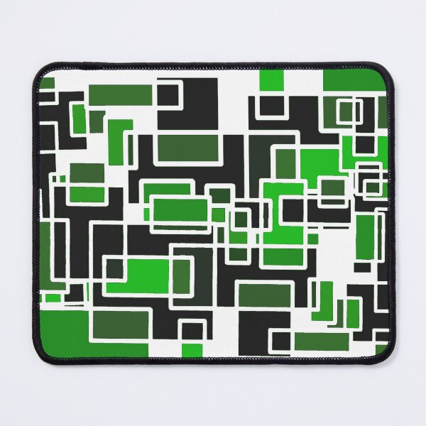 Item preview, Oblong forms - greens on white designed and sold by MoMoJaJa.