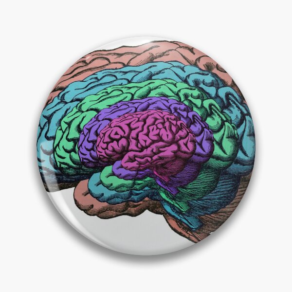 Artikelvorschau, Mind Psychedelic Dimensions Buntes Gehirn 5D Psychonaut Art entworfen und verkauft von Stoiked Studio.