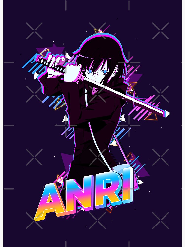 Aperçu 2 sur 2. Impression rigide avec l'œuvre Anri Sonohara | Durarara créée et vendue par Fish6SticksP.