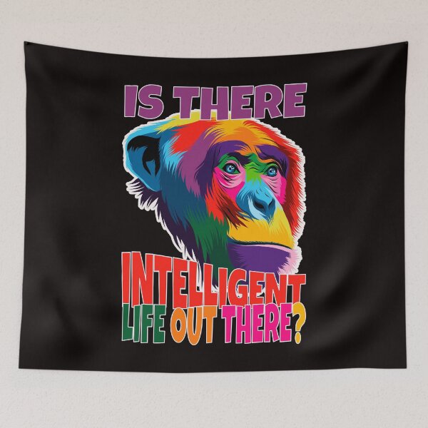 Item preview, Chimpanzee asks about intelligent life designed and sold by Tschousef.