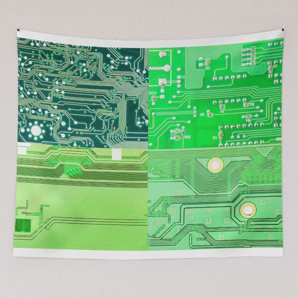 Item preview, Electronic motherboard and isometric processor and microchip designed and sold by Taidundua.