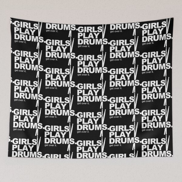 Item preview, Girls Play Drums. Get over it! designed and sold by mebyme.