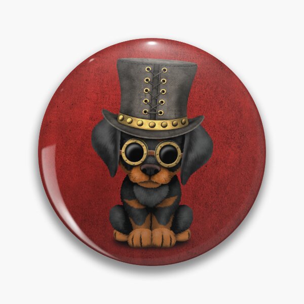Item preview, Steampunk Doberman Puppy Red designed and sold by JeffBartels.
