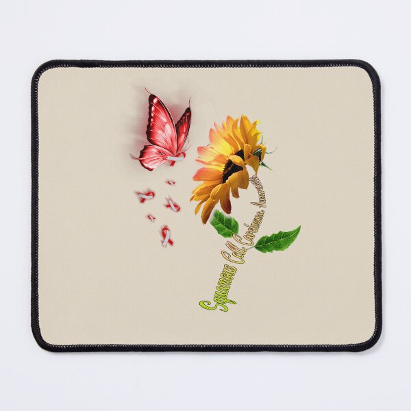 Item preview, Butterfly Sunflower Squamous Cell Carcinoma Awareness designed and sold by VerityKingStore.