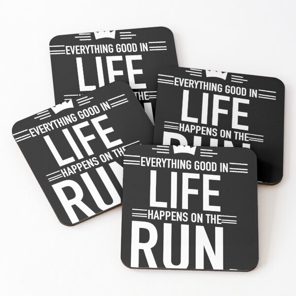 Item preview, Everything good in life happens on the run. Funny Running Quotes designed and sold by Quotes ⭐⭐⭐⭐⭐.