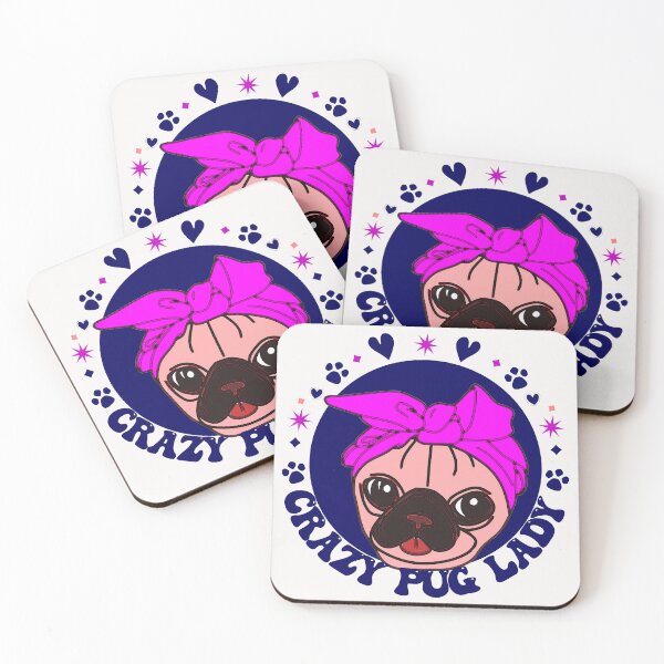 Item preview, Crazy Pug Lady  designed and sold by Pugstuff.