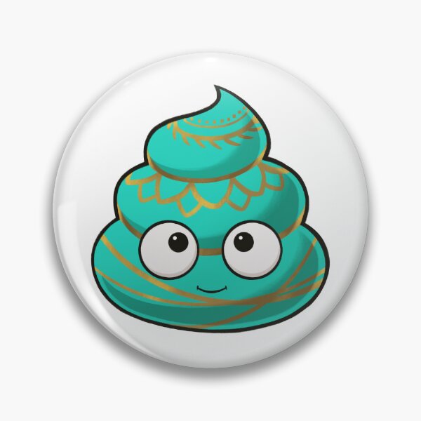 Item preview, Mint&gold Easter Poopoo designed and sold by Poopielandia.