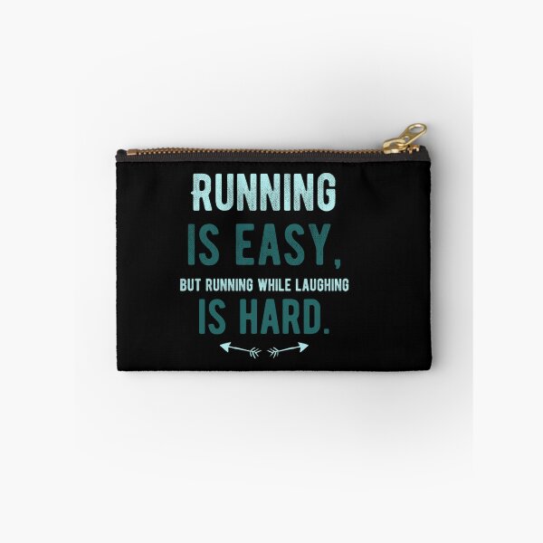 Item preview, Running is easy, but running while laughing is hard  Funny Running Quotes designed and sold by Quotes ⭐⭐⭐⭐⭐.