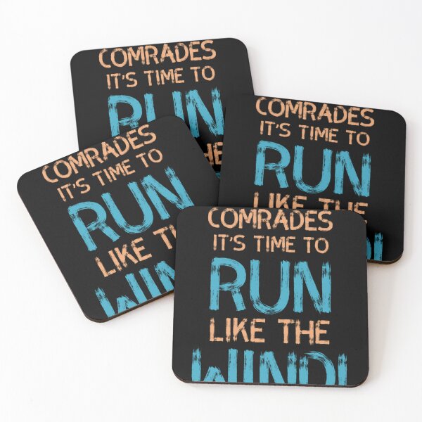 Item preview,  Comrades, it’s time to run like the wind! Funny Running Quotes designed and sold by Quotes ⭐⭐⭐⭐⭐.