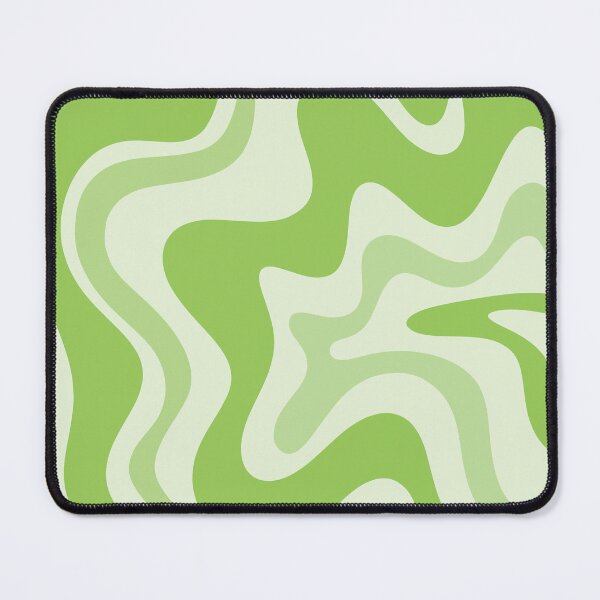 Item preview, Retro Liquid Swirl Abstract Pattern in Light Lime Green designed and sold by kierkegaard.