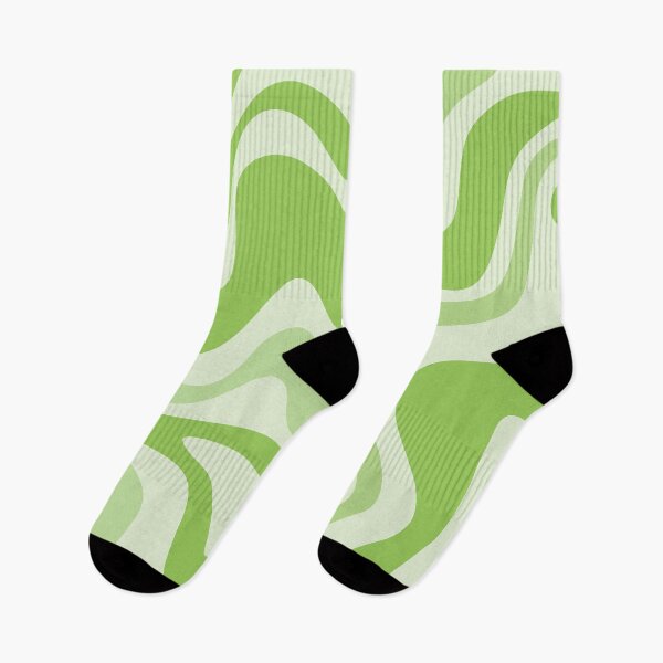 Item preview, Retro Liquid Swirl Abstract Pattern in Light Lime Green designed and sold by kierkegaard.