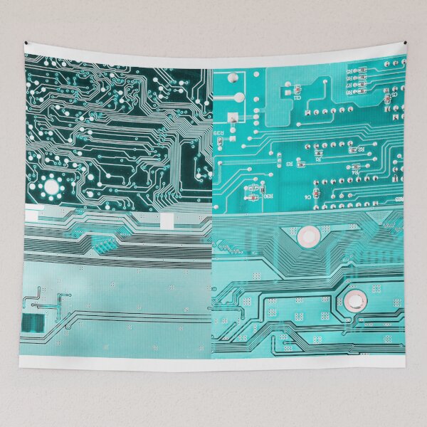 Item preview, Electronic motherboard and isometric processor and microchip designed and sold by Taidundua.