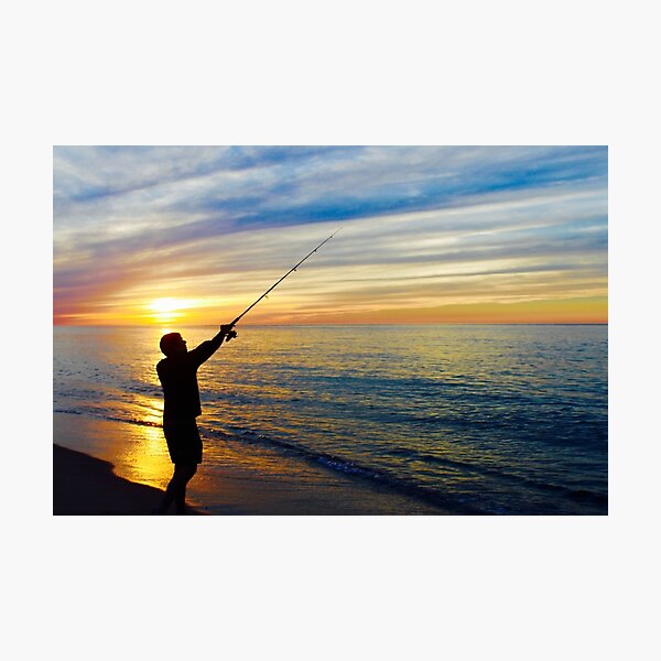 Sunset Fishing, Race Point Beach Photographic Print
