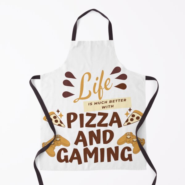 Item preview, Life is much better with pizza and gaming designed and sold by Douniaya.
