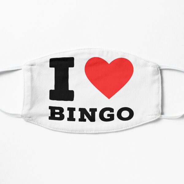 i love bingo Flat Mask