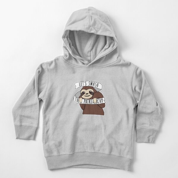 Sloth feminista "Smash the Patriarchy" Sudadera con capucha para bebé