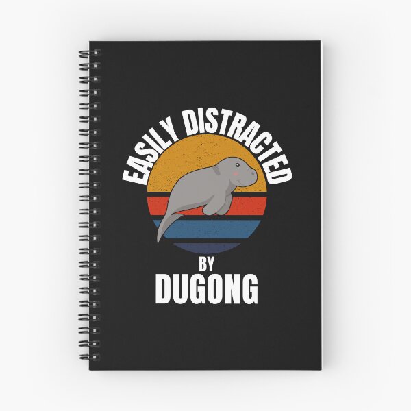 Item preview, Easily distracted by Dugong -colourful cute funny retro gift present t-shirt. designed and sold by DesignedBySnip.