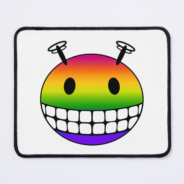 Item preview, Rainbow Alien Smiley Face designed and sold by RawSunArt.