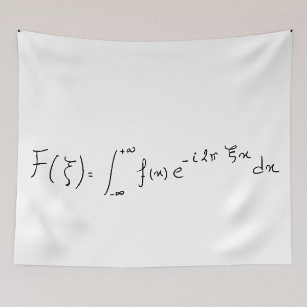 Item preview, fourier transform equation handwritten designed and sold by NoetherSym.