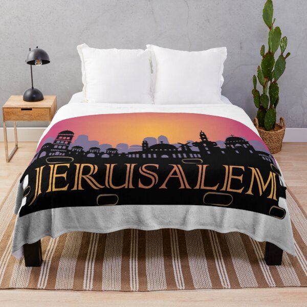 Item preview, Jerusalem Old City Skyline Israel Travel  designed and sold by TheInkElephant.