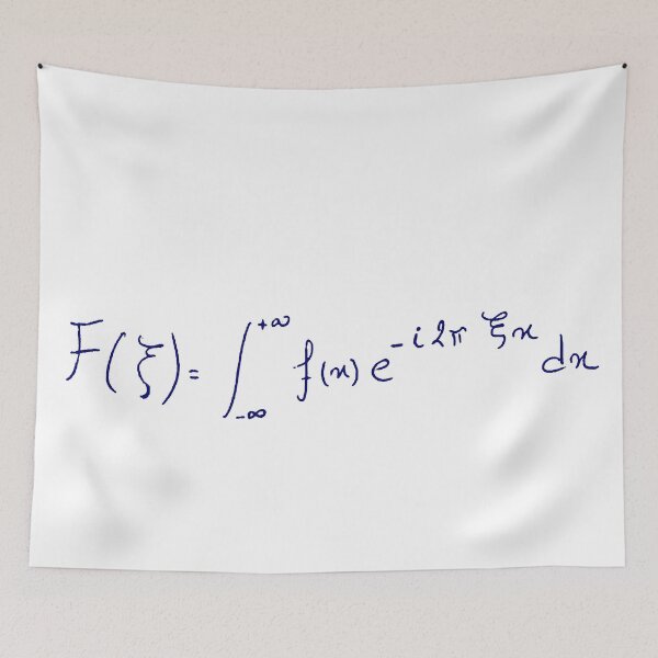 Item preview, fourier transform equation handwritten designed and sold by NoetherSym.