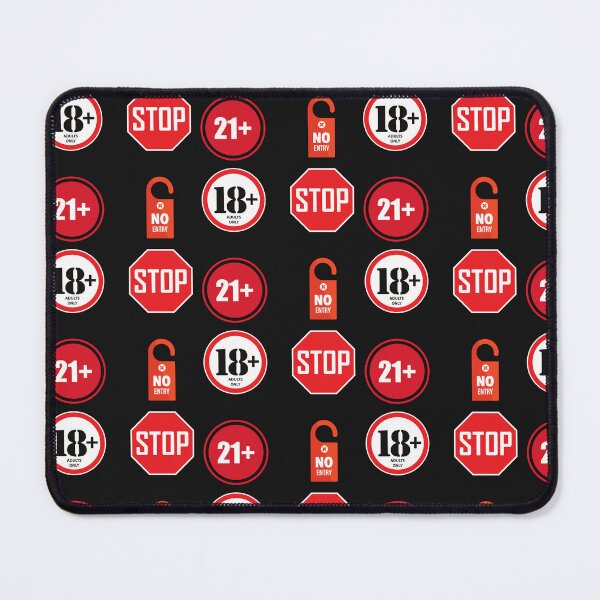 Item preview, No Entry sign 18+ sign Stop sign 21+ Sign  designed and sold by Pixelish.