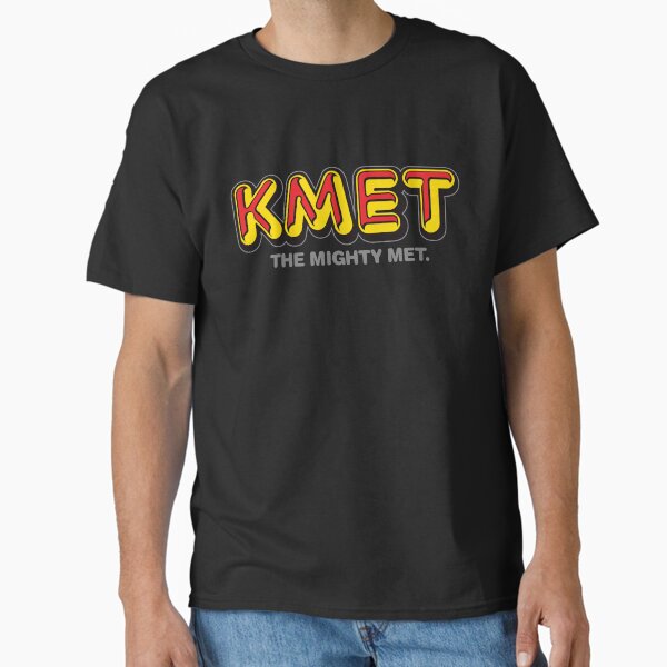 KMET T-Shirt - Right Side Up Version - Defunct Radio Station Logo - Los Angeles Rock Radio Classic T-Shirt