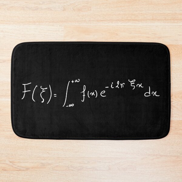 Item preview, fourier transform equation handwritten dark version designed and sold by NoetherSym.