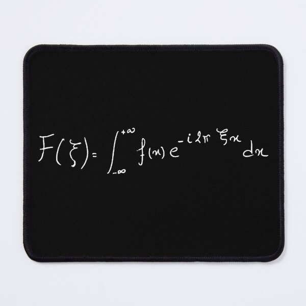 Item preview, fourier transform equation handwritten dark version designed and sold by NoetherSym.