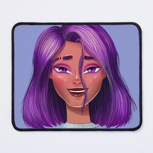 Item preview, Girl with purple hair designed and sold by Olga Vorontsova.