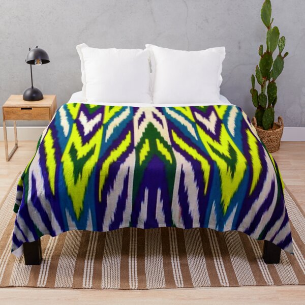 Item preview, The beams Uzbek ikat classical called atlas pattern designed and sold by LeFabriqueOuz.