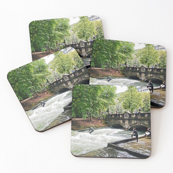Item preview, River surfing in Munich  designed and sold by CarolinaReina.